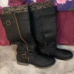 Black Leather Boots